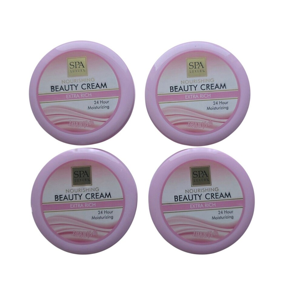 SPA Luxury Nourishing Beauty Cream Extras Rich 2.53 Fl.oz ~ 4pk